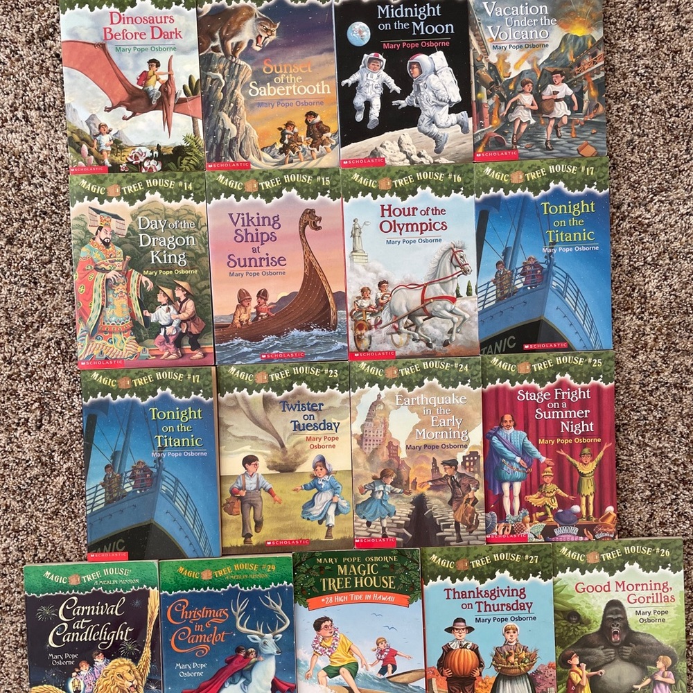Magic Tree House Books Lot of 17 Mary Pope Osborne Chapter Paperback Scholastic